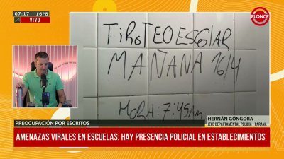 Refuerzan seguridad en escuelas tras amenazas virales